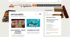 Desktop Screenshot of biblioteka.leka-opatowska.pl